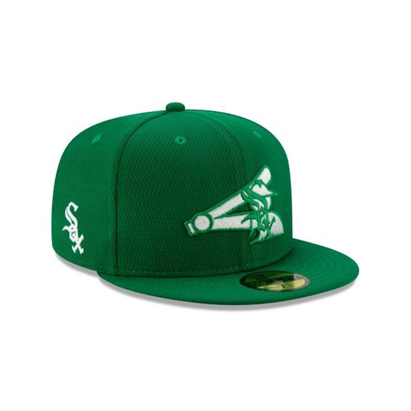 MLB Chicago White Sox St Patricks Day 59Fifty Fitted (IWV4520) - Green New Era Caps